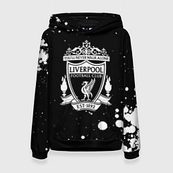 Женская толстовка Liverpool белые текстура краски