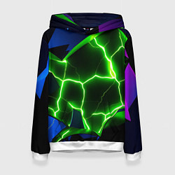 Женская толстовка Neon green glow