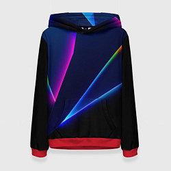 Женская толстовка Neon colored geometric shapes