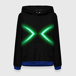 Женская толстовка Neon green lines