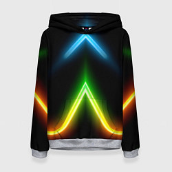 Женская толстовка Neon multicolored lines