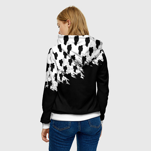Женская толстовка Juventus logo краски / 3D-Белый – фото 4