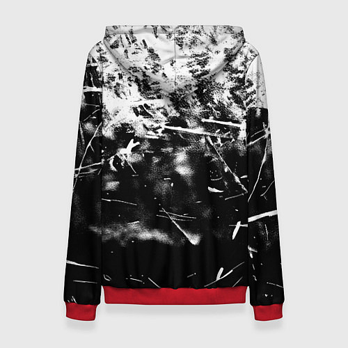 Женская толстовка Bayern Mnchen черно белая бумага / 3D-Красный – фото 2