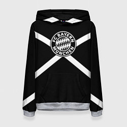 Толстовка-худи женская Бавария Мюнхен полосы, цвет: 3D-меланж