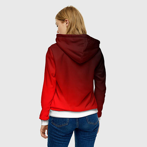 Женская толстовка Утенок с ножом - сюда иди / 3D-Белый – фото 4