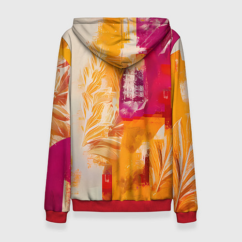 Женская толстовка Дед Мороз на коне / 3D-Красный – фото 2