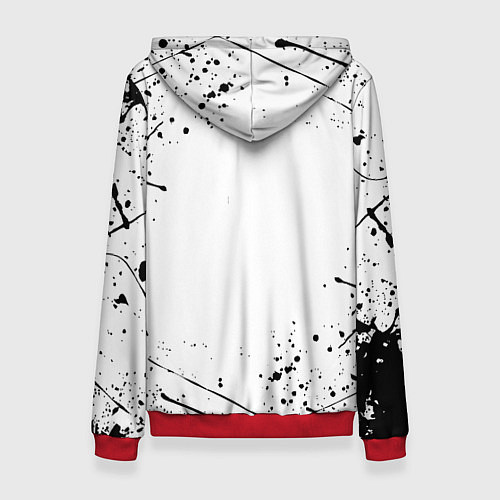 Женская толстовка Barcelona брызги красок / 3D-Красный – фото 2