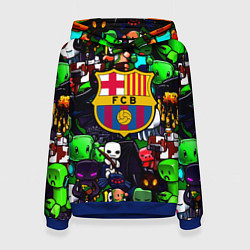 Женская толстовка Minecraft x barcelona fc