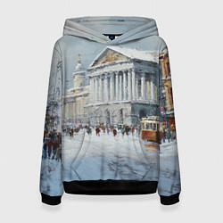 Женская толстовка Зимний Питер красками