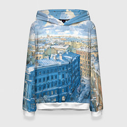 Женская толстовка Зимний утренний Питер