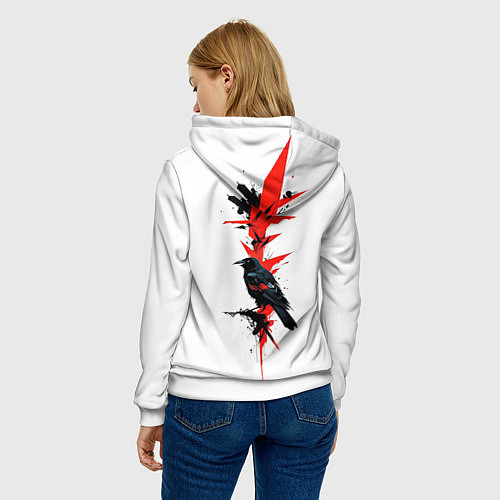 Женская толстовка Bot raven / 3D-Белый – фото 4
