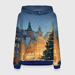 Женская толстовка Новый год в старом городе