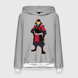 Женская толстовка Утка-самурай