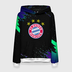 Женская толстовка Бавария Мюнхен краски текстура