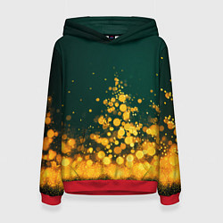 Женская толстовка Новогодние елочки из боке