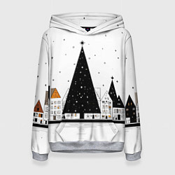 Женская толстовка Новый год - минимализм