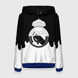 Женская толстовка Реал Мадрид огонь белый