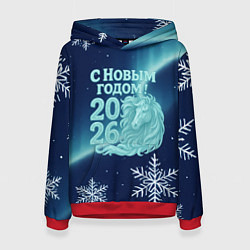 Женская толстовка С новым годом 2026 - лошадь