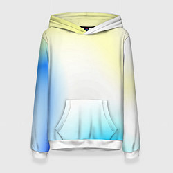 Женская толстовка Color yellow blue white