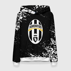 Женская толстовка Ювентус черепа краски