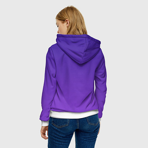 Женская толстовка The color is purple / 3D-Белый – фото 4