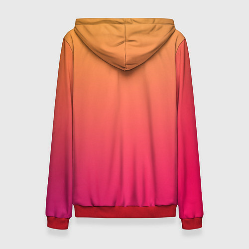 Женская толстовка Color orange pink / 3D-Красный – фото 2