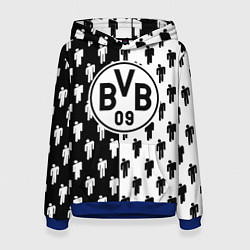 Женская толстовка Borussia черно белые люди