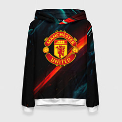 Женская толстовка Манчестер Юнайтед абстракция