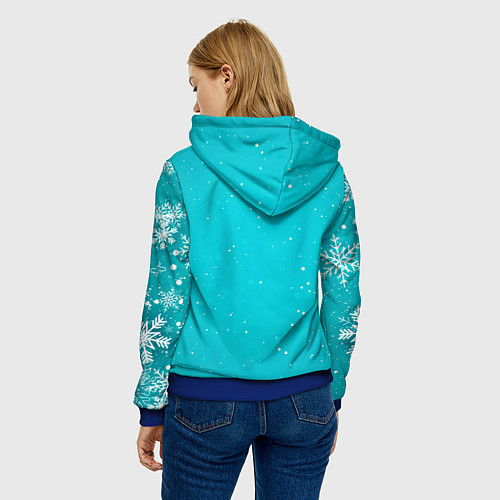 Женская толстовка Голова лошадки / 3D-Синий – фото 4