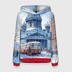 Женская толстовка Снежный Санкт-Петербург