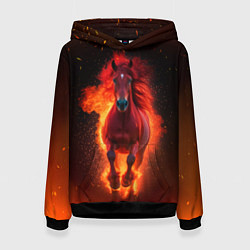 Женская толстовка Огонь а не лошадь