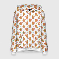 Женская толстовка Имбирные человечки и карамельные трости