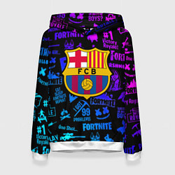 Женская толстовка Barcelona x fortnite neon