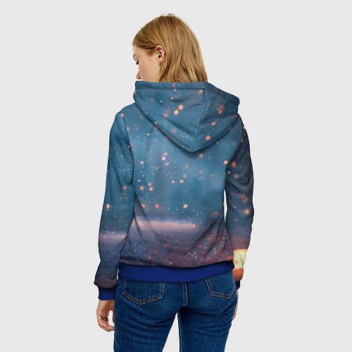 Женская толстовка Игрушечная лошадка 2026 / 3D-Синий – фото 4