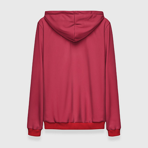 Женская толстовка Комичная новогодняя лошадь / 3D-Красный – фото 2