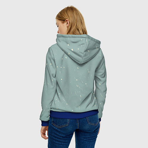 Женская толстовка Недовольная лошадка / 3D-Синий – фото 4