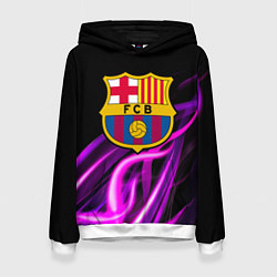 Женская толстовка Барселона неоновый огонь текстура