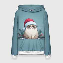 Женская толстовка Мем котик - Новый год