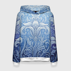 Женская толстовка Ледяной цветочный орнамент