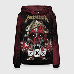 Толстовка-худи женская Metallica: XXX, цвет: 3D-черный