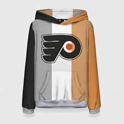 Толстовка-худи женская Philadelphia Flyers, цвет: 3D-меланж