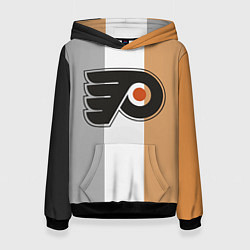 Толстовка-худи женская Philadelphia Flyers, цвет: 3D-черный