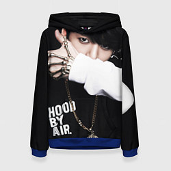 Толстовка-худи женская BTS: Hood by air, цвет: 3D-синий