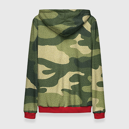 Женская толстовка Хаки / 3D-Красный – фото 2