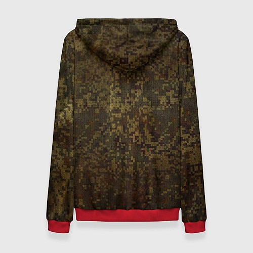 Женская толстовка Камуфляж: Россия / 3D-Красный – фото 2