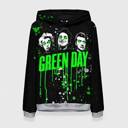 Толстовка-худи женская Green Day: Acid Colour, цвет: 3D-меланж