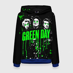 Толстовка-худи женская Green Day: Acid Colour, цвет: 3D-синий