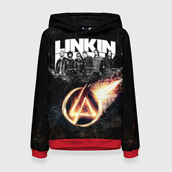 Толстовка-худи женская Linkin Park: Comet, цвет: 3D-красный