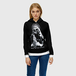 Толстовка-худи женская BMTH: Skull Pray, цвет: 3D-белый — фото 2