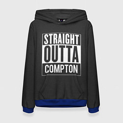 Толстовка-худи женская Straight Outta Compton, цвет: 3D-синий